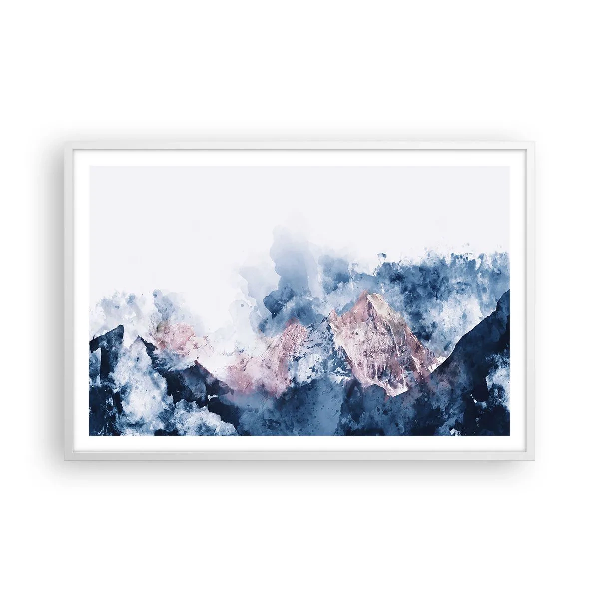 Póster en marco blanco - El techo del mundo - 91x61 cm