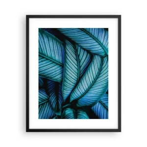 Póster en marco negro - Líneas de vida - 40x50 cm