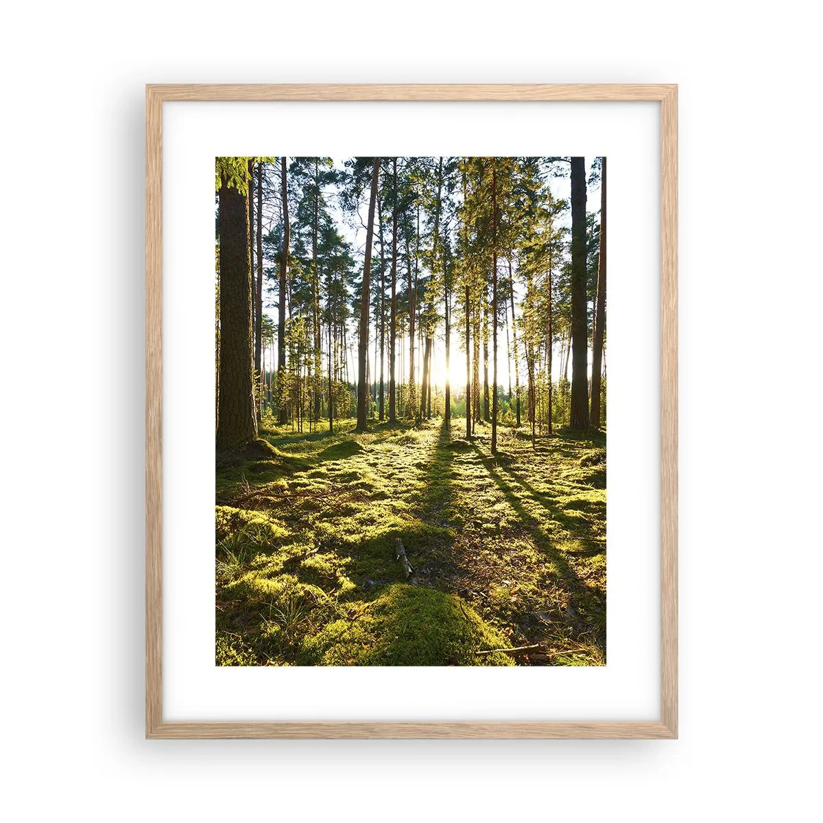 Póster en marco roble claro - ...Más allá de los siete bosques - 40x50 cm