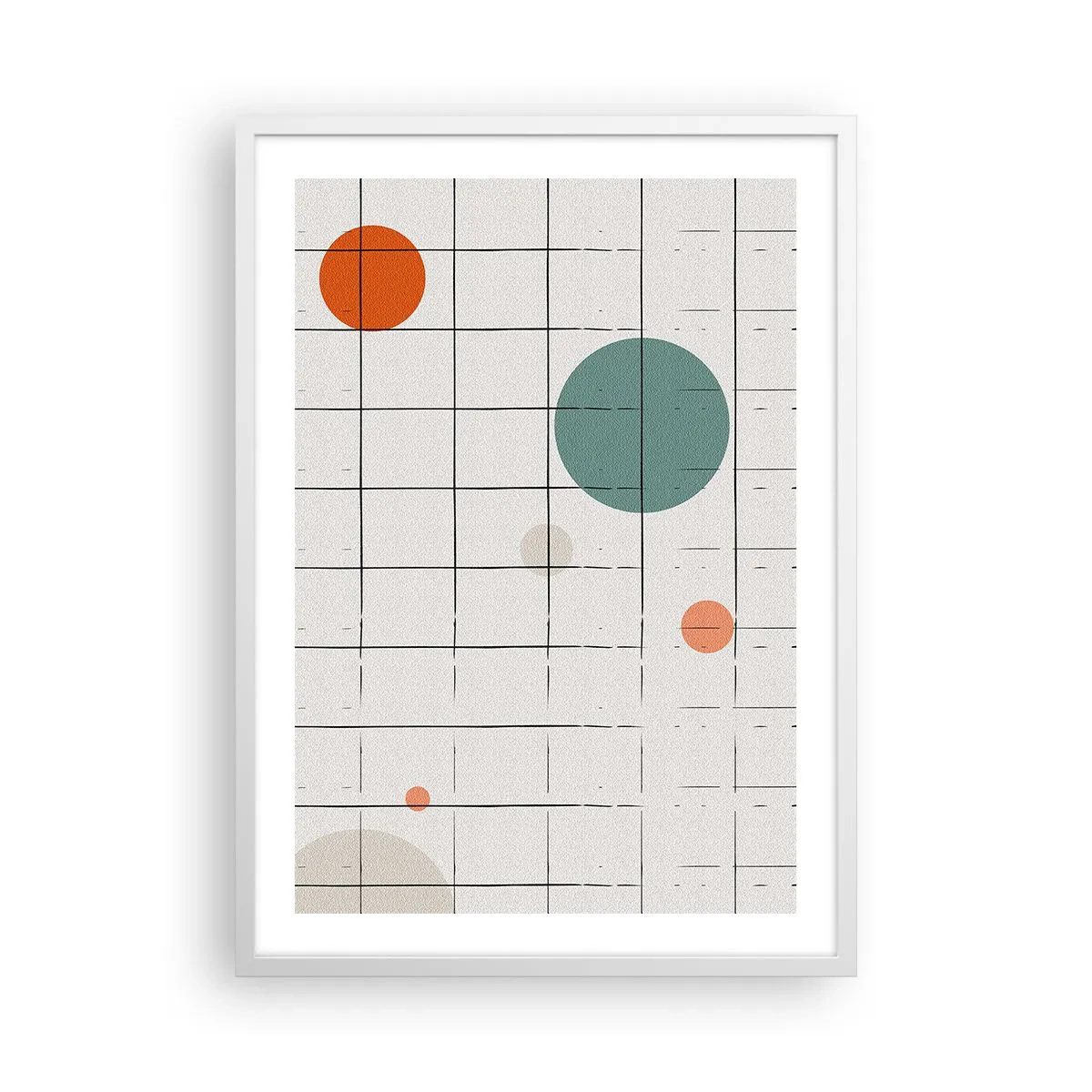 Póster en marco blanco - Atrapados. ¿Nosotros o ellos? - 50x70 cm