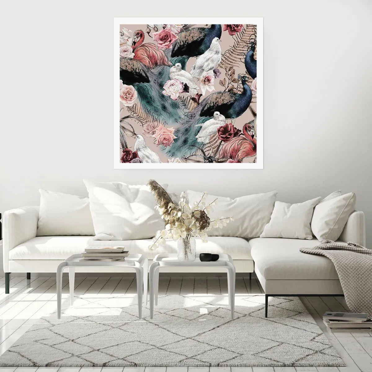 Póster - En un jardín de palacio - 60x60 cm