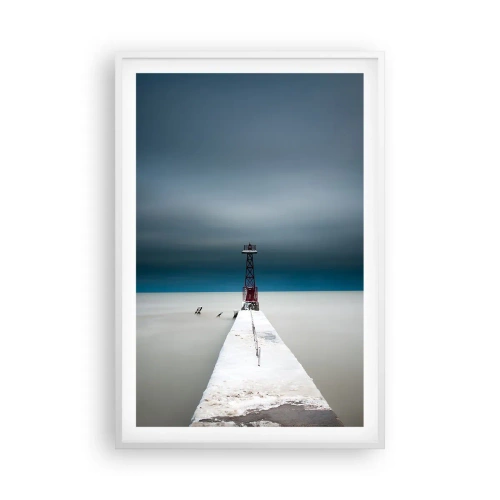 Póster en marco blanco - Encuentro con la inmensidad - 61x91 cm
