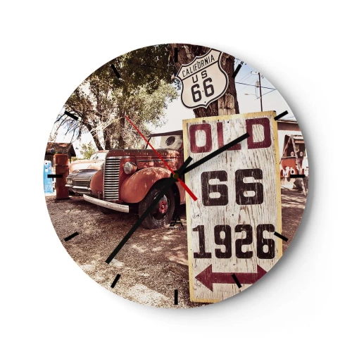 Reloj de pared - Reloj de vidrio - Una leyenda de la América profunda - 40x40 cm