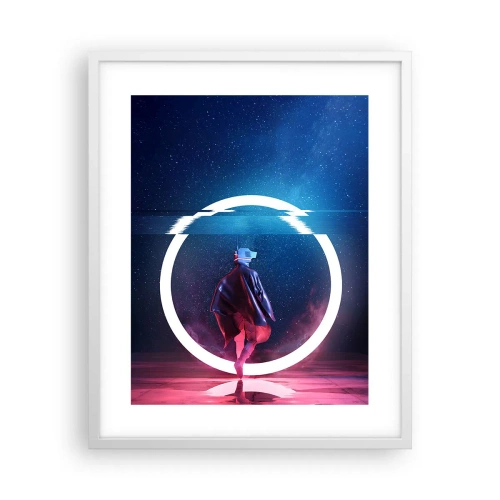 Póster en marco blanco - Entre mundos - 40x50 cm