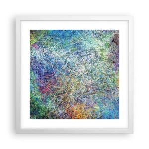 Póster en marco blanco - No es tan fácil - 40x40 cm