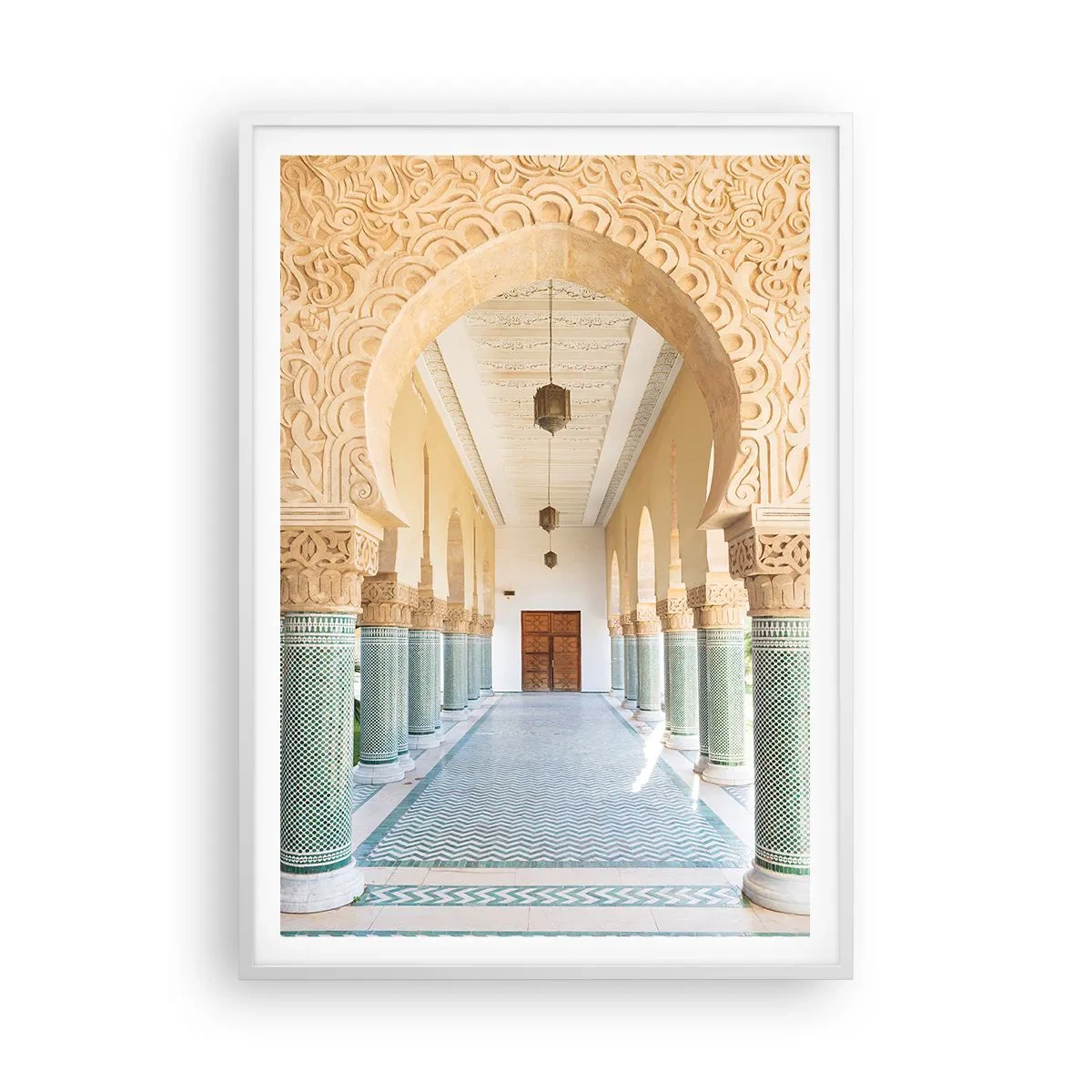 Póster en marco blanco - De los cuentos de Sherezade - 70x100 cm