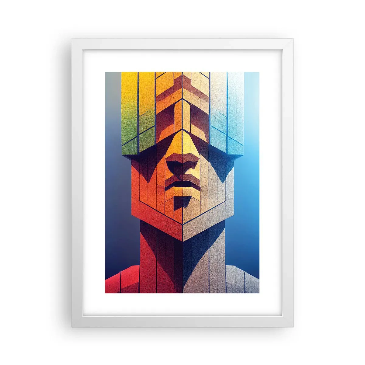 Póster en marco blanco - Un hombre de principios - 30x40 cm