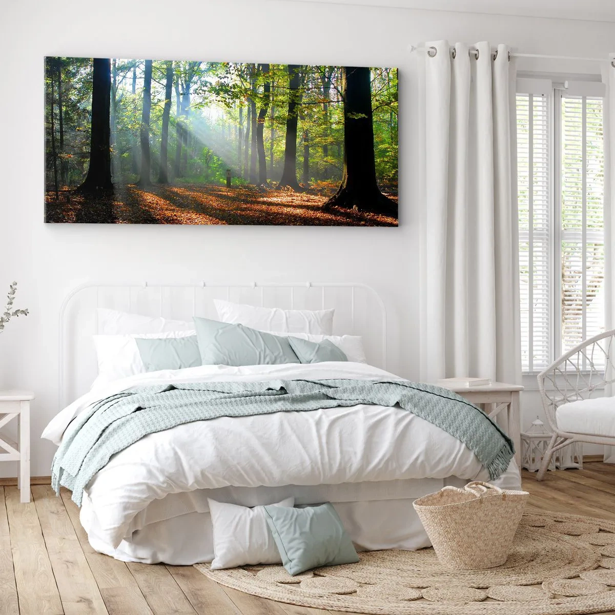Cuadro sobre lienzo - Impresión de Imagen - Resplandores y sombras - 90x30 cm