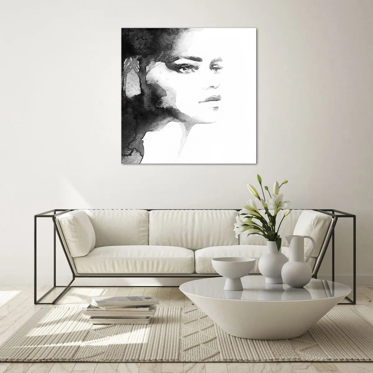 Cuadro sobre vidrio - Impresiones sobre Vidrio - Hecho de misterio y niebla - 30x30 cm