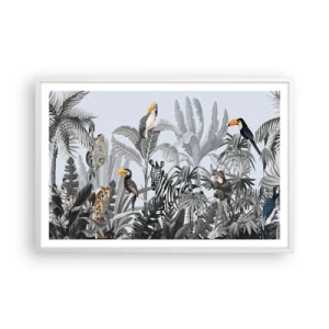 Póster en marco blanco - Un cuento de hadas africano - 91x61 cm