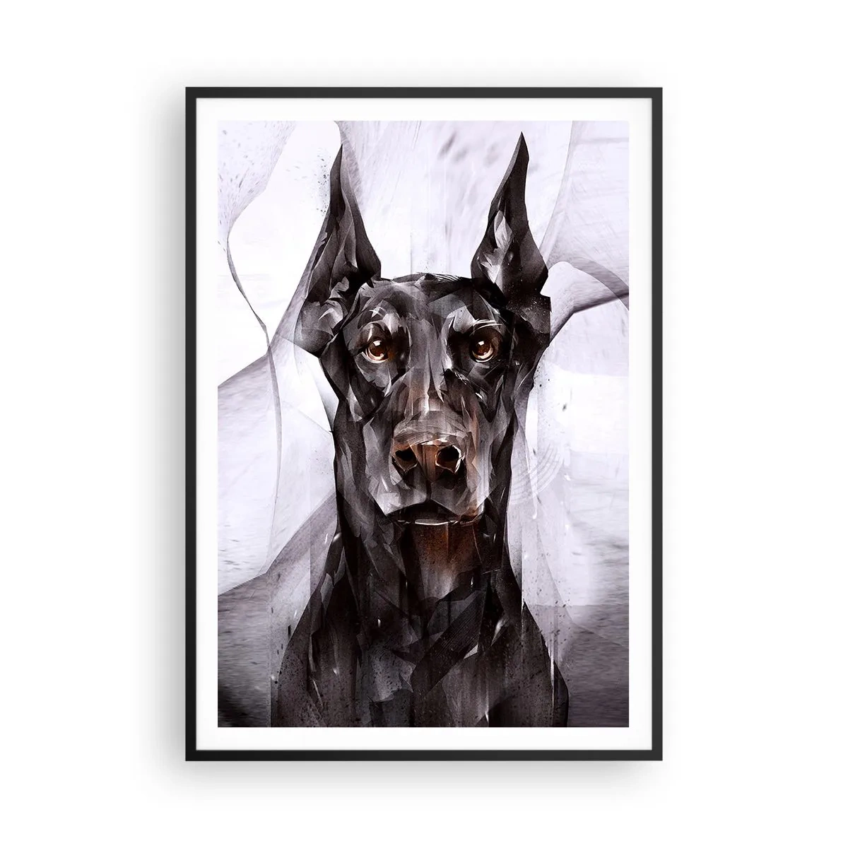 Póster en marco negro - Nacido noble - 70x100 cm