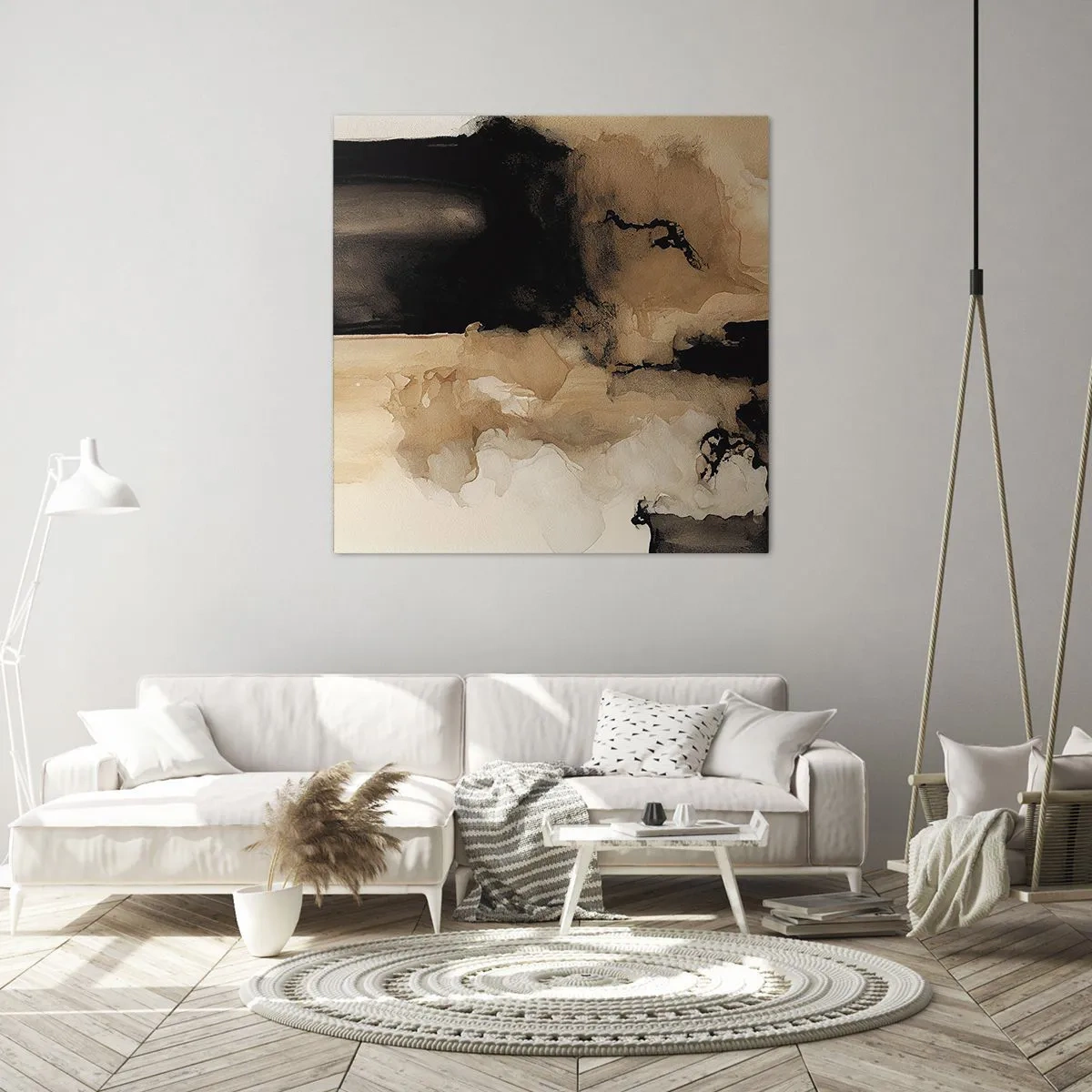 Cuadro sobre lienzo - Impresión de Imagen - Una abstracción intrigante - 40x40 cm