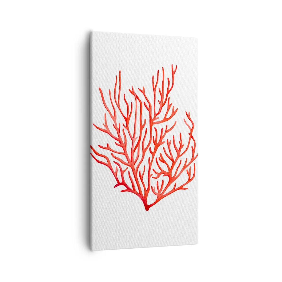 Cuadro sobre lienzo - Impresión de Imagen - Filigrana de coral - 55x100 cm