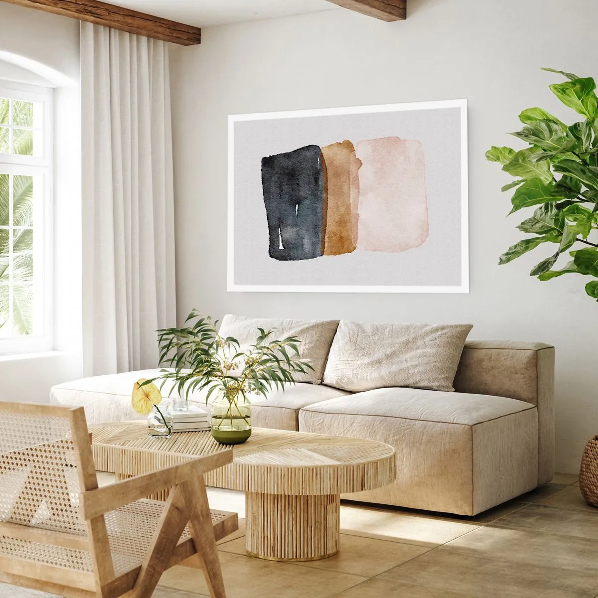 Póster - Una composición de colores tierra - 70x50 cm
