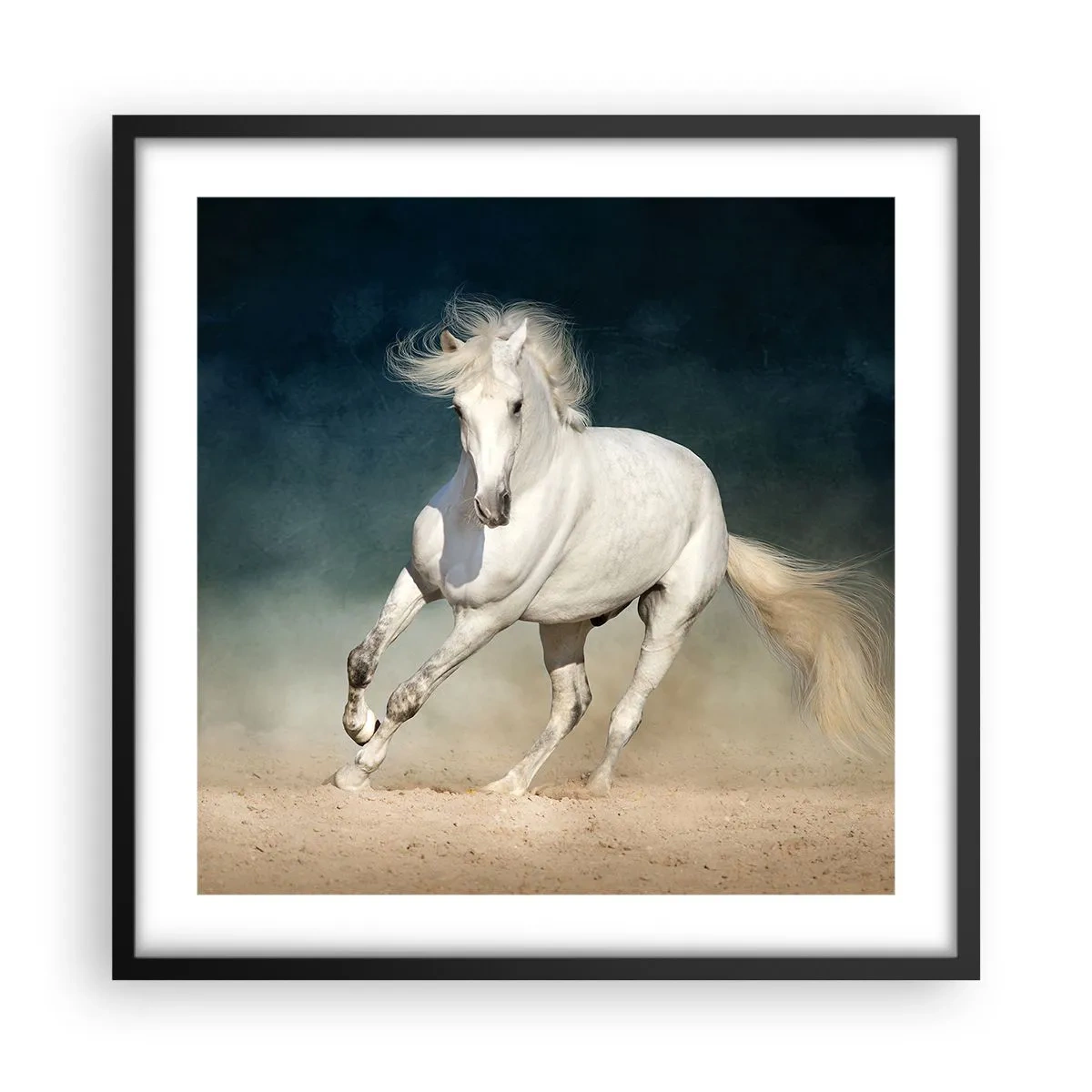 Póster en marco negro - Libertad en estado puro - 50x50 cm