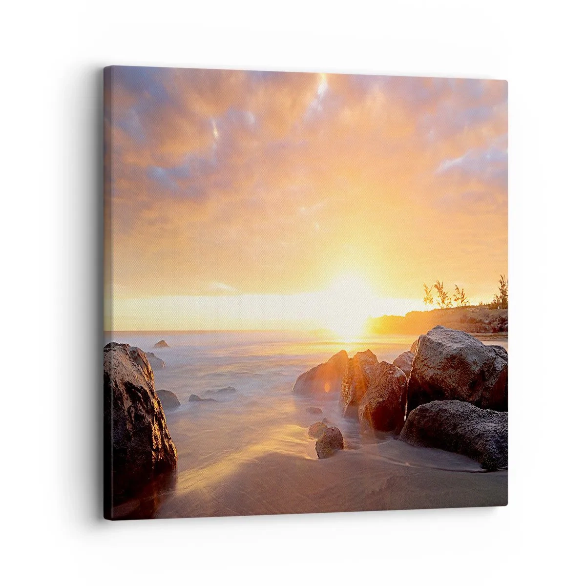Cuadro sobre lienzo - Impresión de Imagen - Brisa luminosa del atardecer - 30x30 cm
