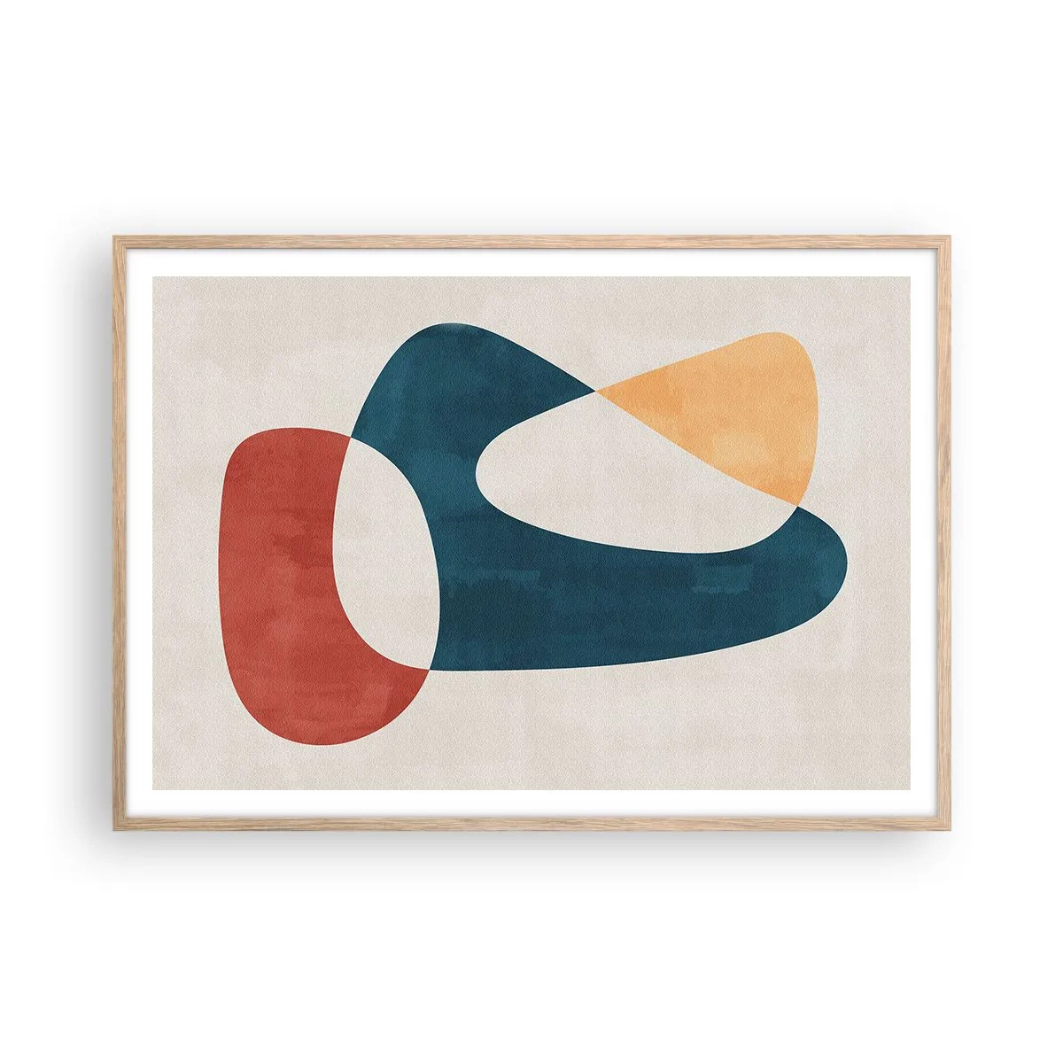 Póster en marco roble claro - Influencias y metamorfosis - 100x70 cm