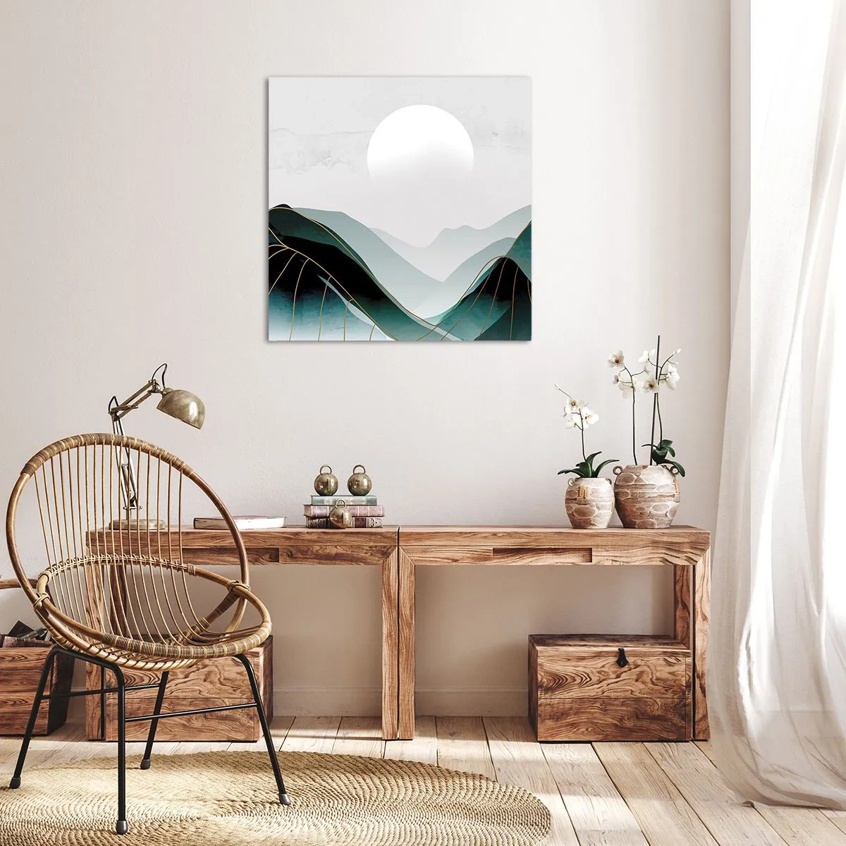 Cuadro sobre lienzo - Impresión de Imagen - Con toda la majestuosidad - 40x40 cm