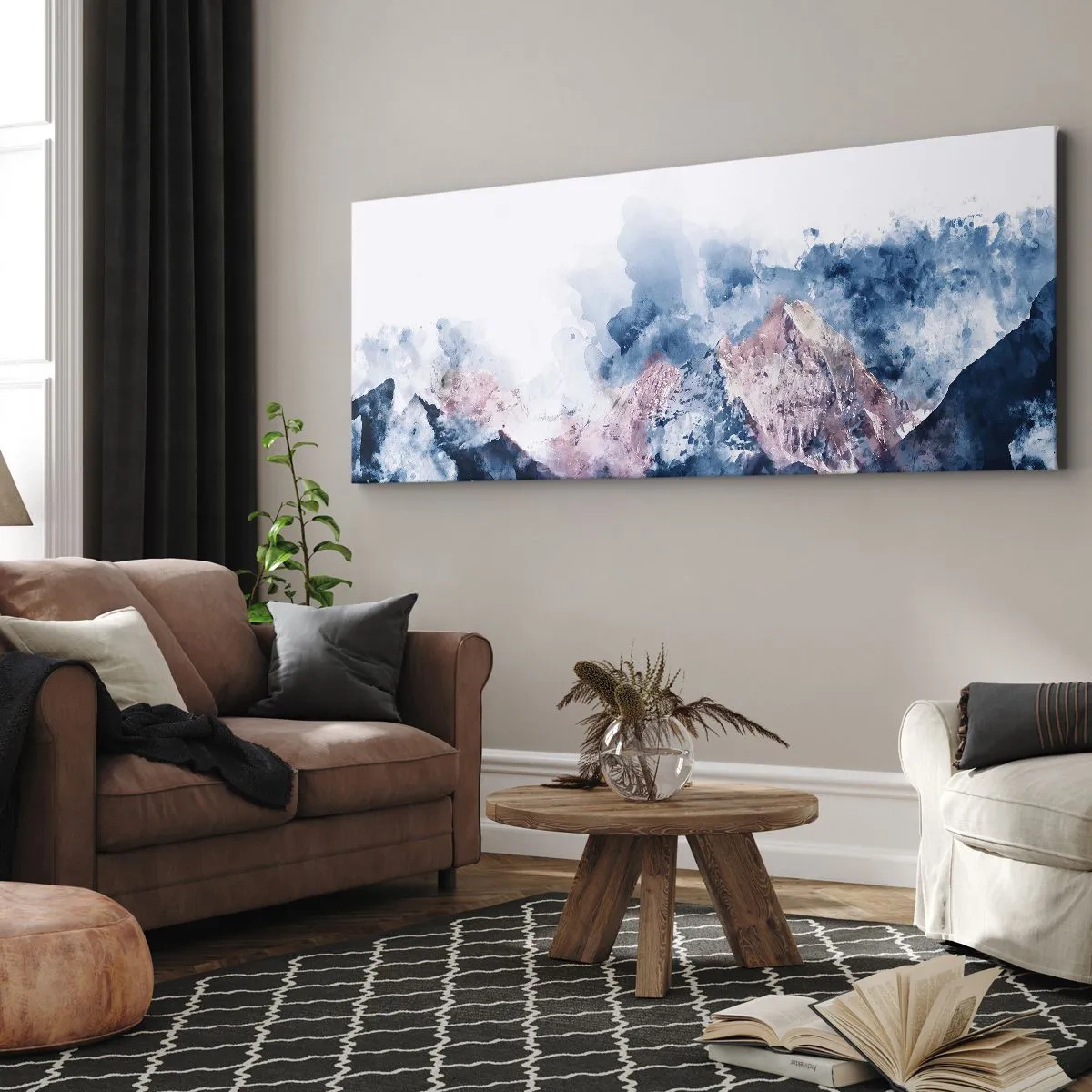 Cuadro sobre lienzo - Impresión de Imagen - El techo del mundo - 100x40 cm