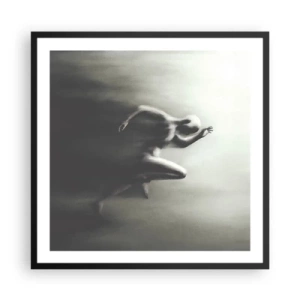 Póster en marco negro - Imparable - 60x60 cm