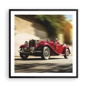 Póster en marco negro - Hermosa pieza de museo - 60x60 cm