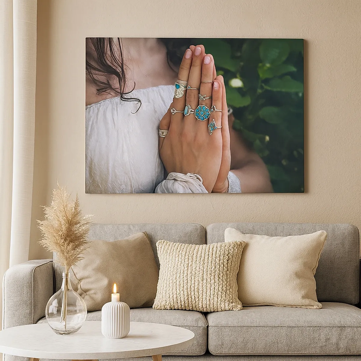 Cuadro sobre lienzo - Impresión de Imagen - Conocimiento interior - 30x30 cm