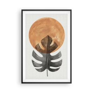 Póster en marco negro - Siempre el sol - 61x91 cm
