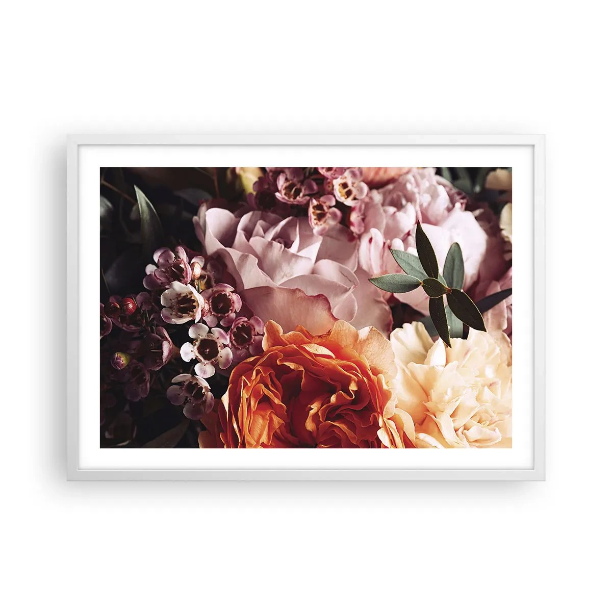 Póster en marco blanco - Belleza envolvente - 70x50 cm