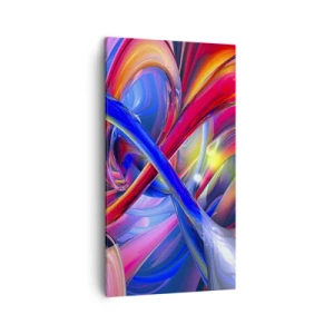 Cuadro sobre lienzo - Impresión de Imagen - Una danza de colores - 45x80 cm