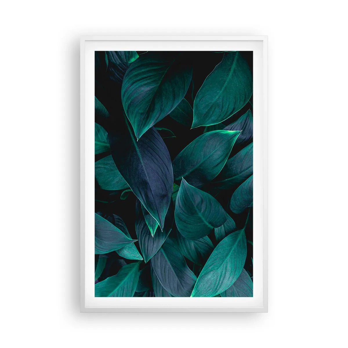 Póster en marco blanco - El propio verde - 61x91 cm