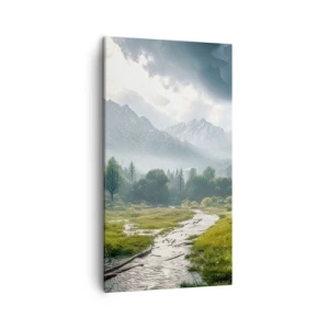 Cuadro sobre lienzo - Impresión de Imagen - De ida y vuelta - 45x80 cm