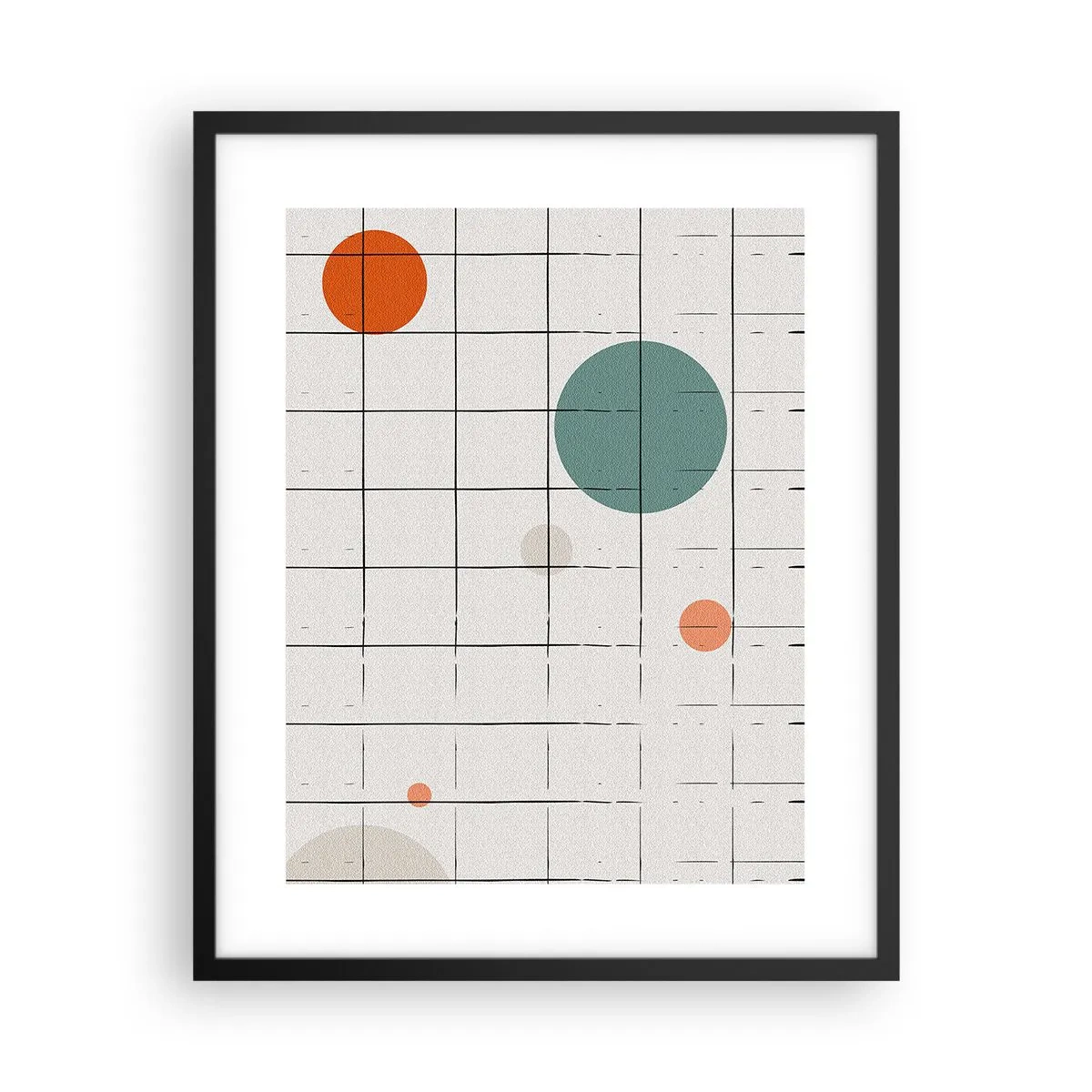 Póster en marco negro - Atrapados. ¿Nosotros o ellos? - 40x50 cm