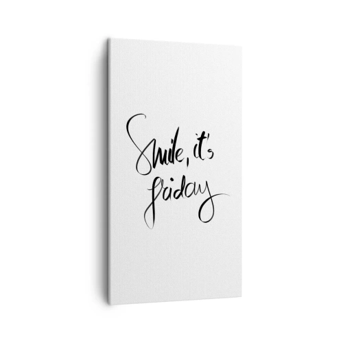 Cuadro sobre lienzo - Impresión de Imagen - La verdadera alegría - 45x80 cm