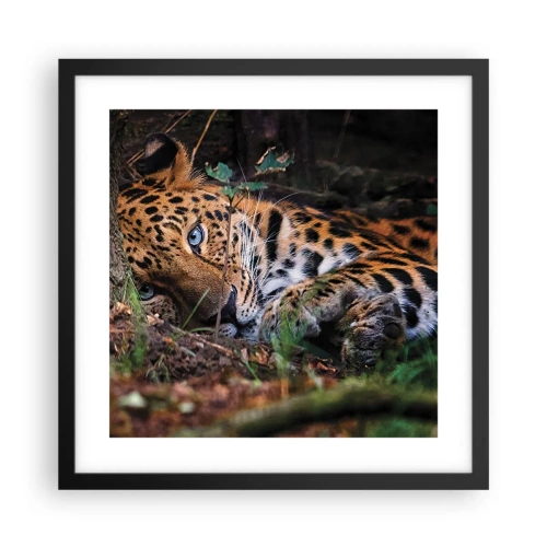 Póster en marco negro - Confía en mí - 40x40 cm