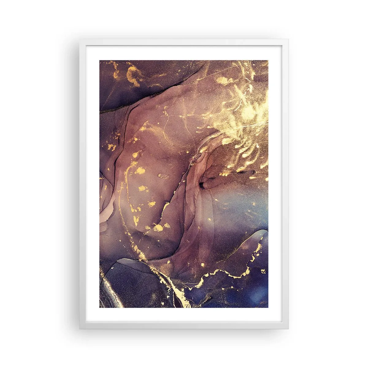 Póster en marco blanco - Materia y espíritu - 50x70 cm