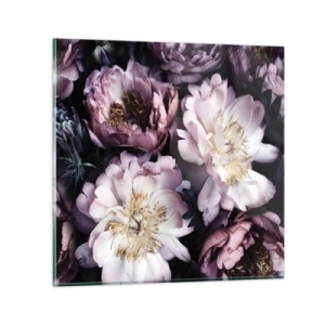 Cuadro sobre vidrio - Impresiones sobre Vidrio - Un ramo a la antigua usanza - 50x50 cm