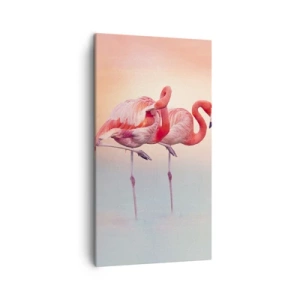 Cuadro sobre lienzo - Impresión de Imagen - Elegancia bajo el sol de poniente - 45x80 cm