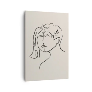 Cuadro sobre lienzo - Impresión de Imagen - Y se convirtieron en uno - 70x100 cm