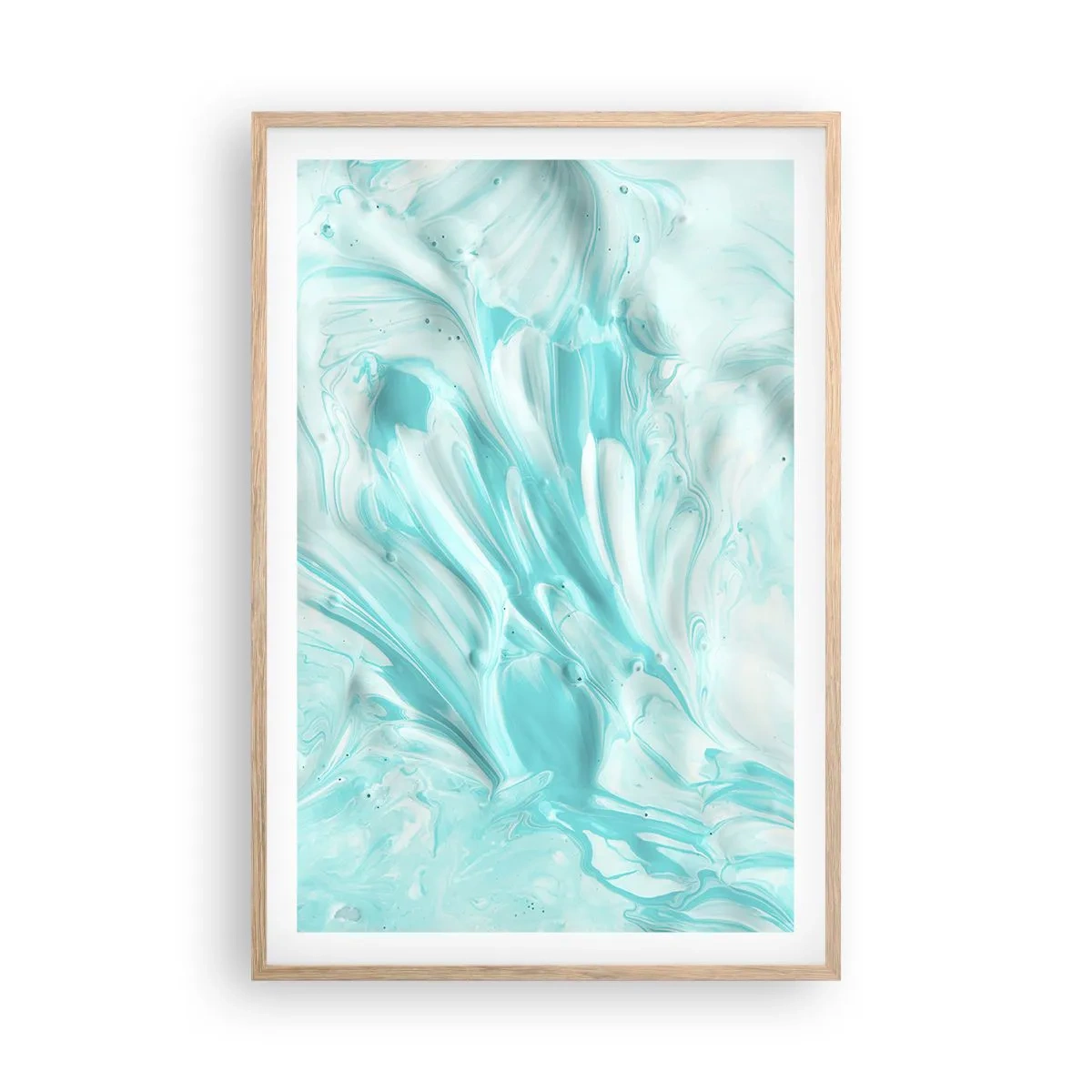 Póster en marco roble claro - Juntos para siempre - 61x91 cm