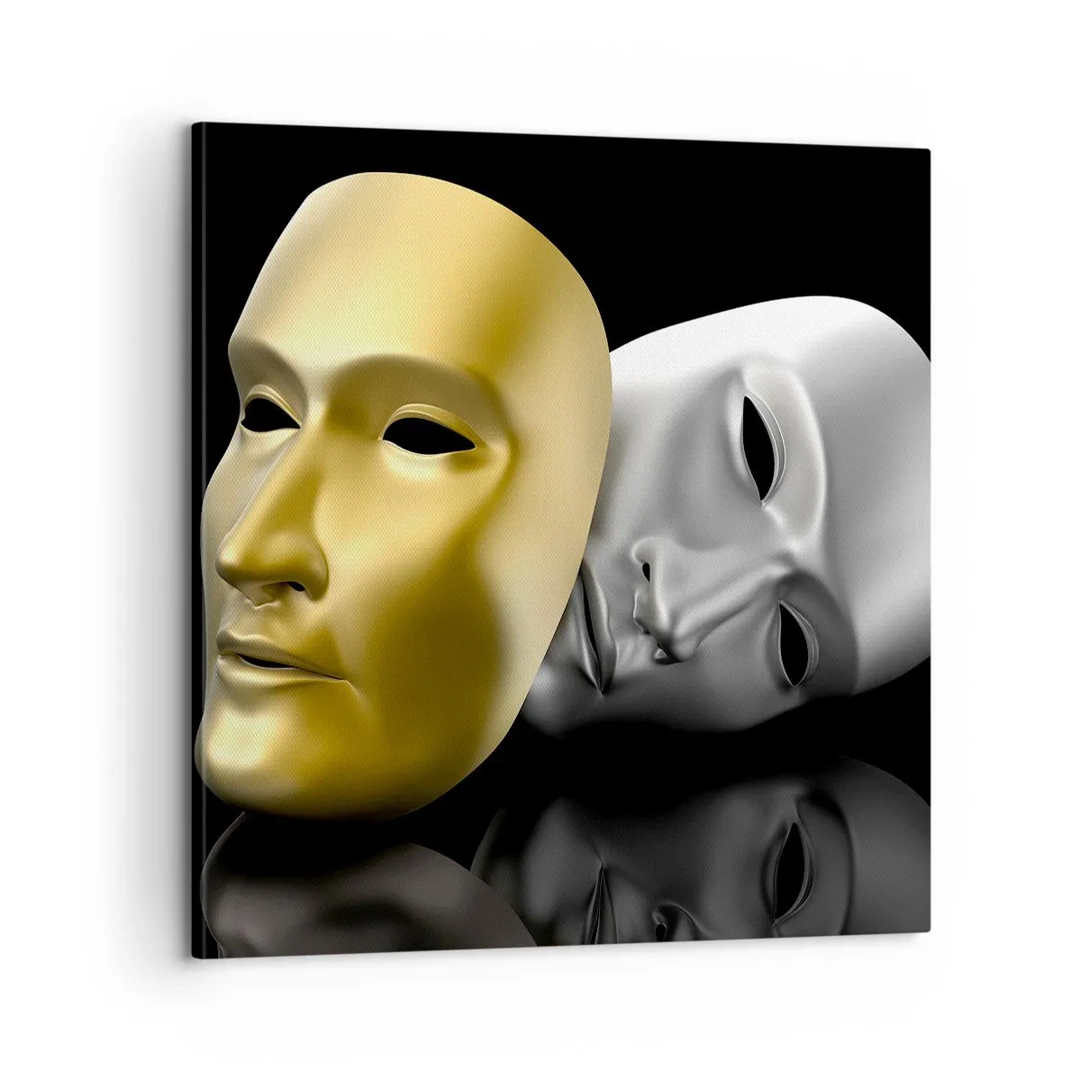 Cuadro sobre lienzo - Impresión de Imagen - La vida es un teatro - 60x60 cm