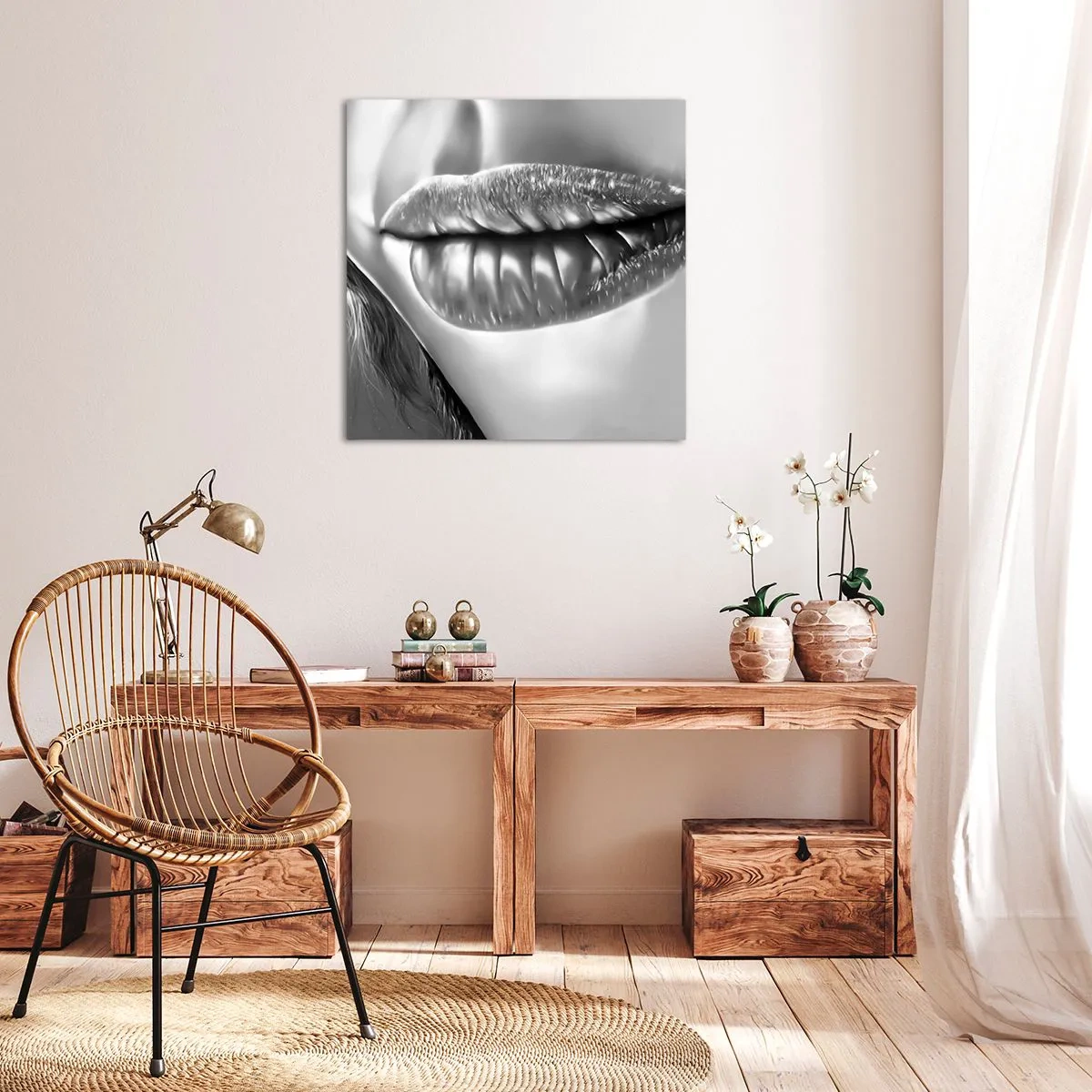 Cuadro sobre lienzo - Impresión de Imagen - Sé lo que estás pensando... - 70x70 cm