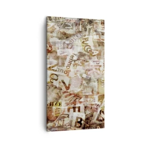 Cuadro sobre lienzo - Impresión de Imagen - Unificando el lenguaje - 45x80 cm