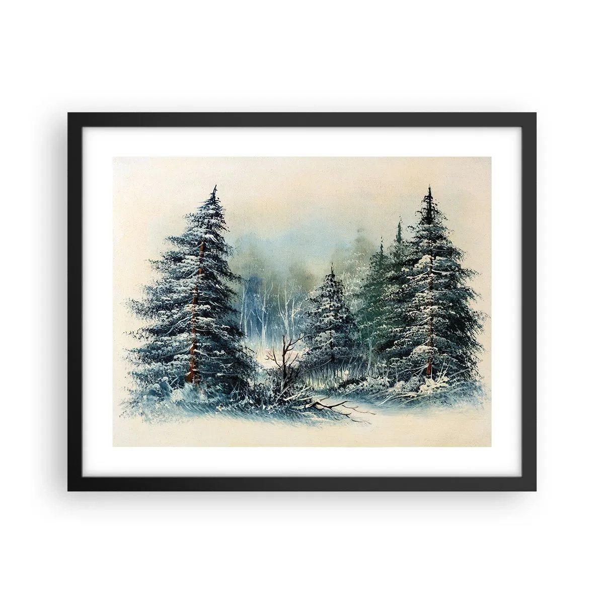 Póster en marco negro - Preparados para la Navidad - 50x40 cm