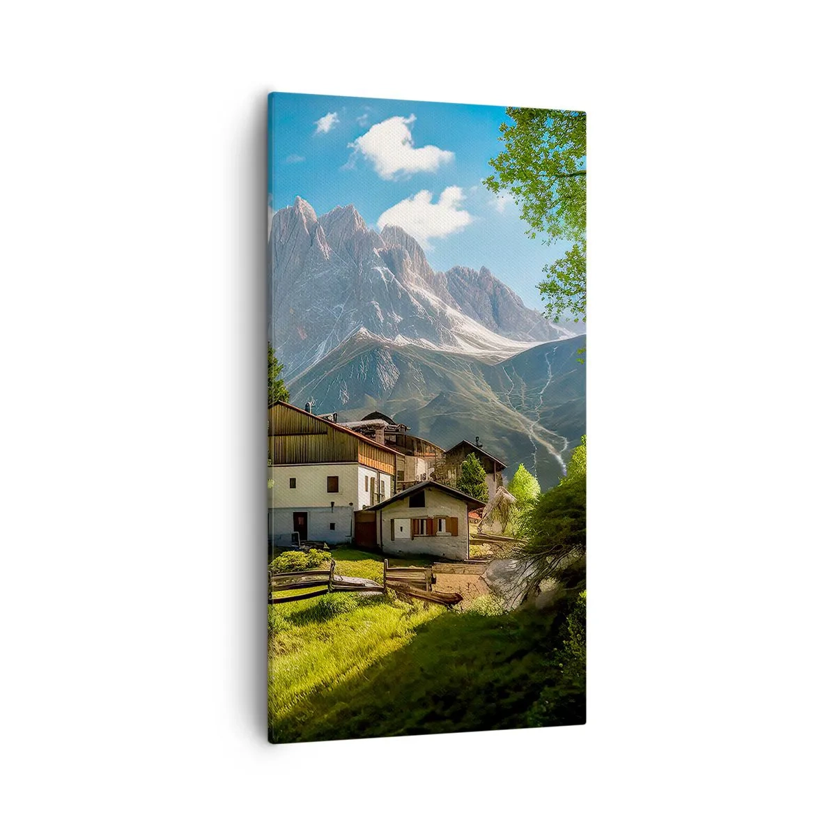 Cuadro sobre lienzo - Impresión de Imagen - Idilio alpino - 55x100 cm