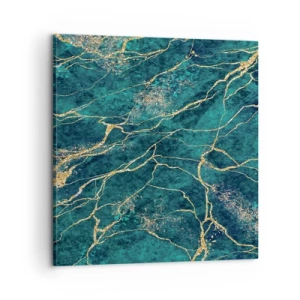 Cuadro sobre lienzo - Impresión de Imagen - Riachuelos de oro - 60x60 cm