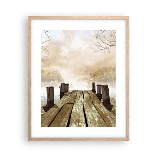 Póster en marco roble claro - La leve tristeza del otoño - 40x50 cm