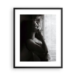 Póster en marco negro - Un momento sensual - 40x50 cm