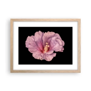 Póster en marco roble claro - Directo al corazón - 40x30 cm