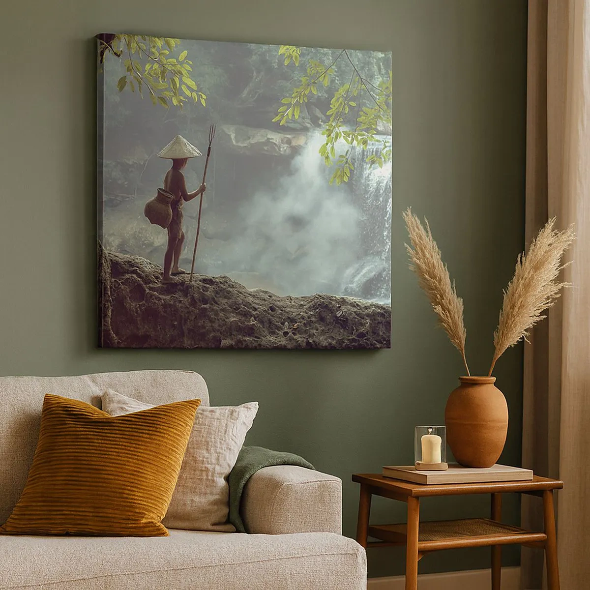 Cuadro sobre lienzo - Impresión de Imagen - Amistad con la naturaleza - 30x30 cm