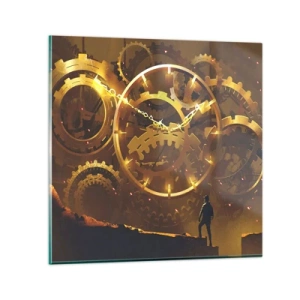 Cuadro sobre vidrio - Impresiones sobre Vidrio - En la fuente del tiempo - 30x30 cm